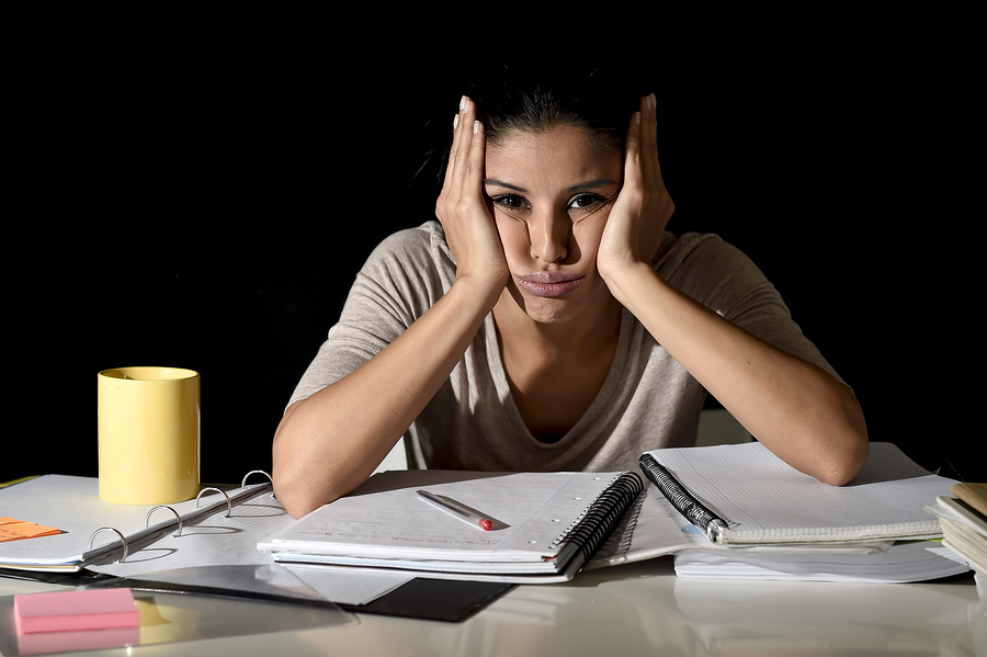 woman feeling overwhelmed and stuck